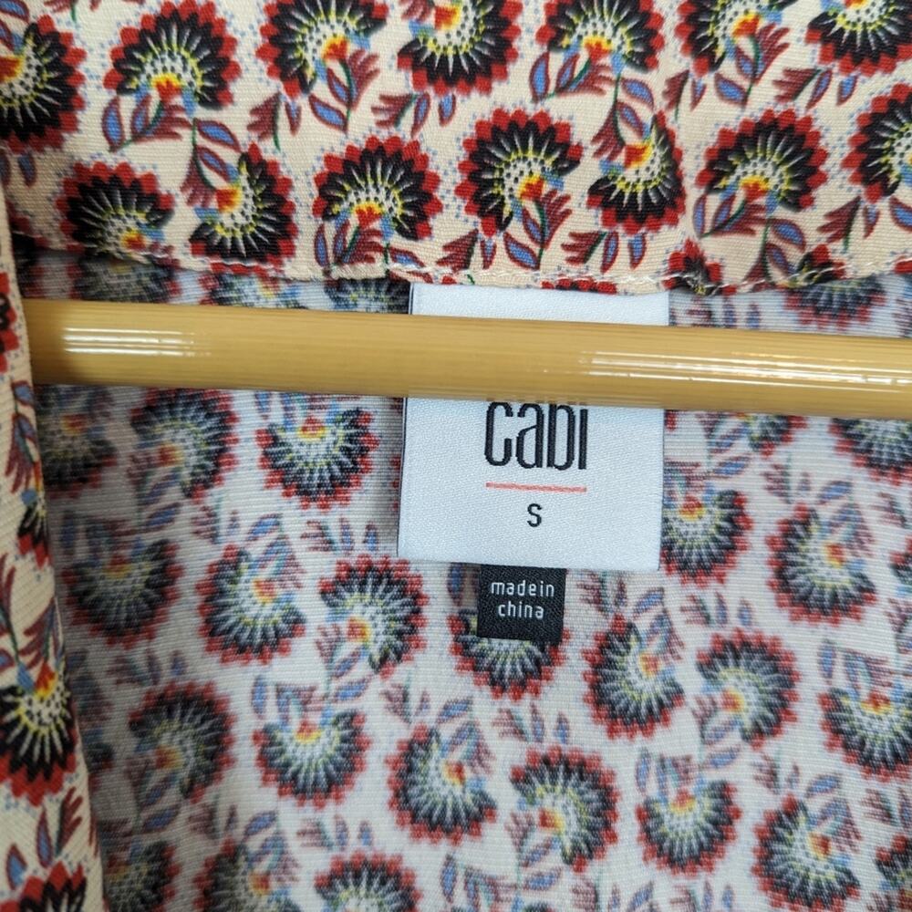 CAbi Poet Jacket Boho Patchwork Multicolor Kimono… - image 9